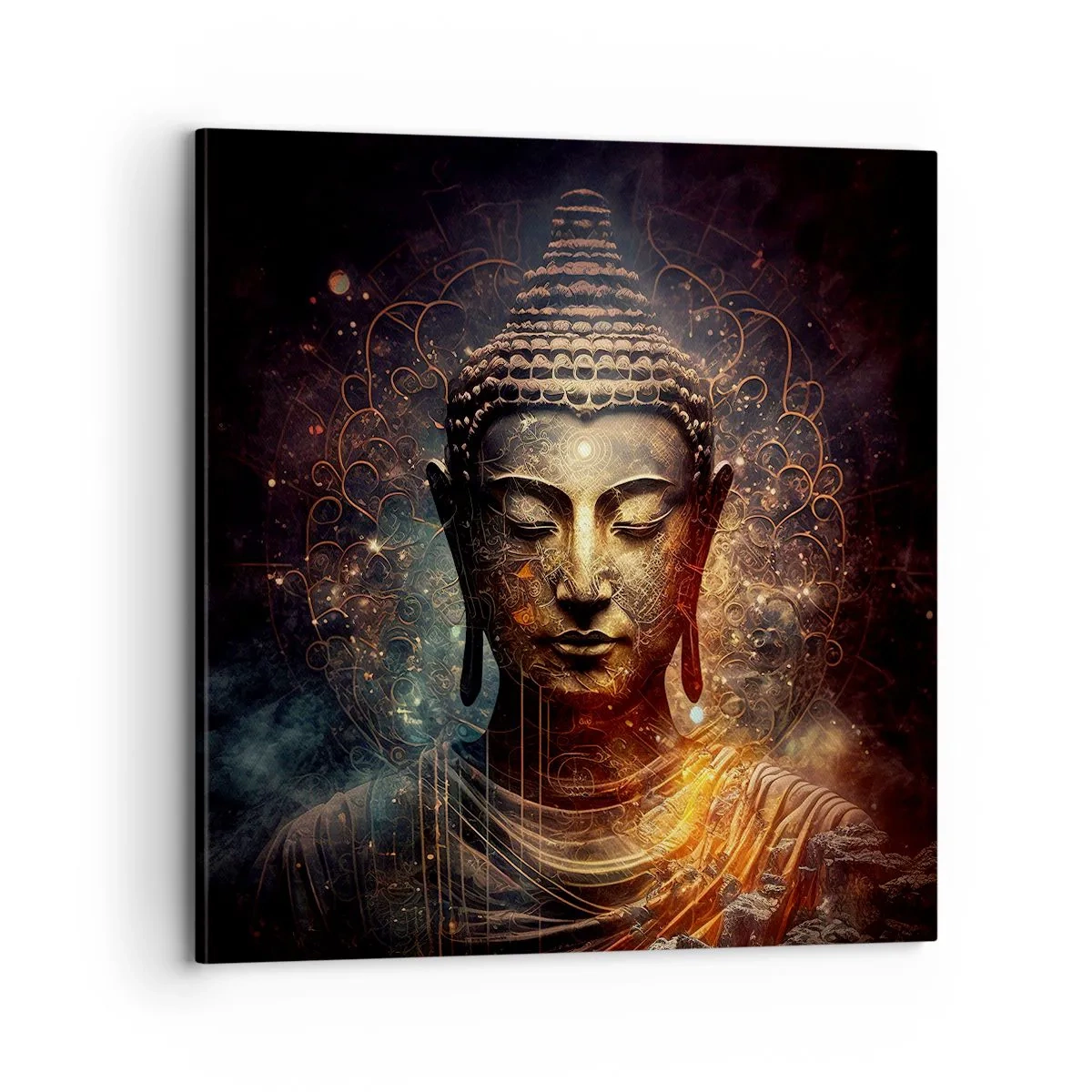 Impression sur toile - Image sur toile - Équilibre spirituel - 70x70 cm