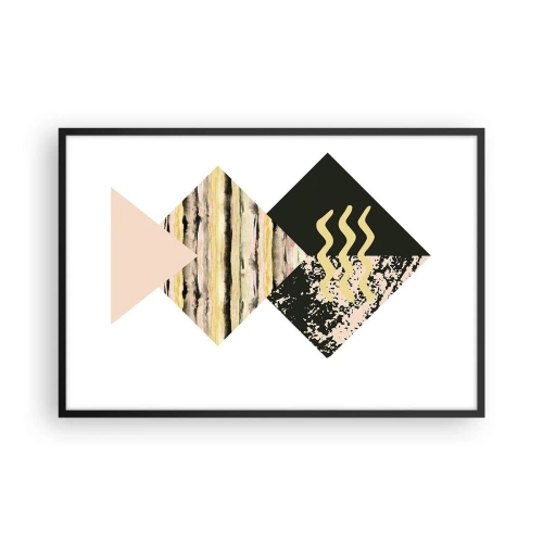 Affiche dans un cadre noir - Poster - Pas si simple - 91x61 cm