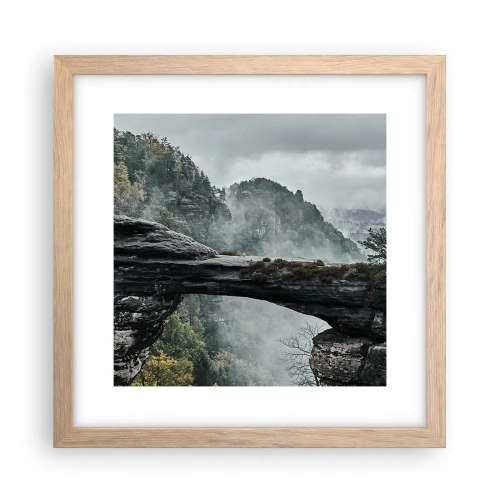 Affiche dans un chêne clair - Poster - L'aventure est sur le point de commencer - 30x30 cm