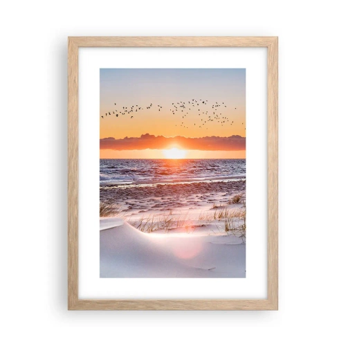 Affiche dans un chêne clair - Poster - Paysage horizontal - 30x40 cm