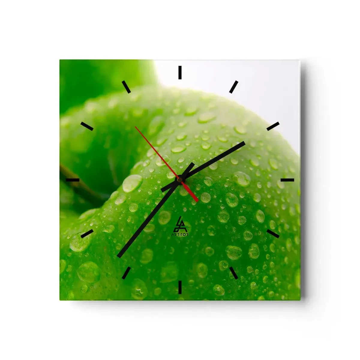 Horloge murale - Pendule murale - Fraîcheur de verdure fraîche - 40x40 cm
