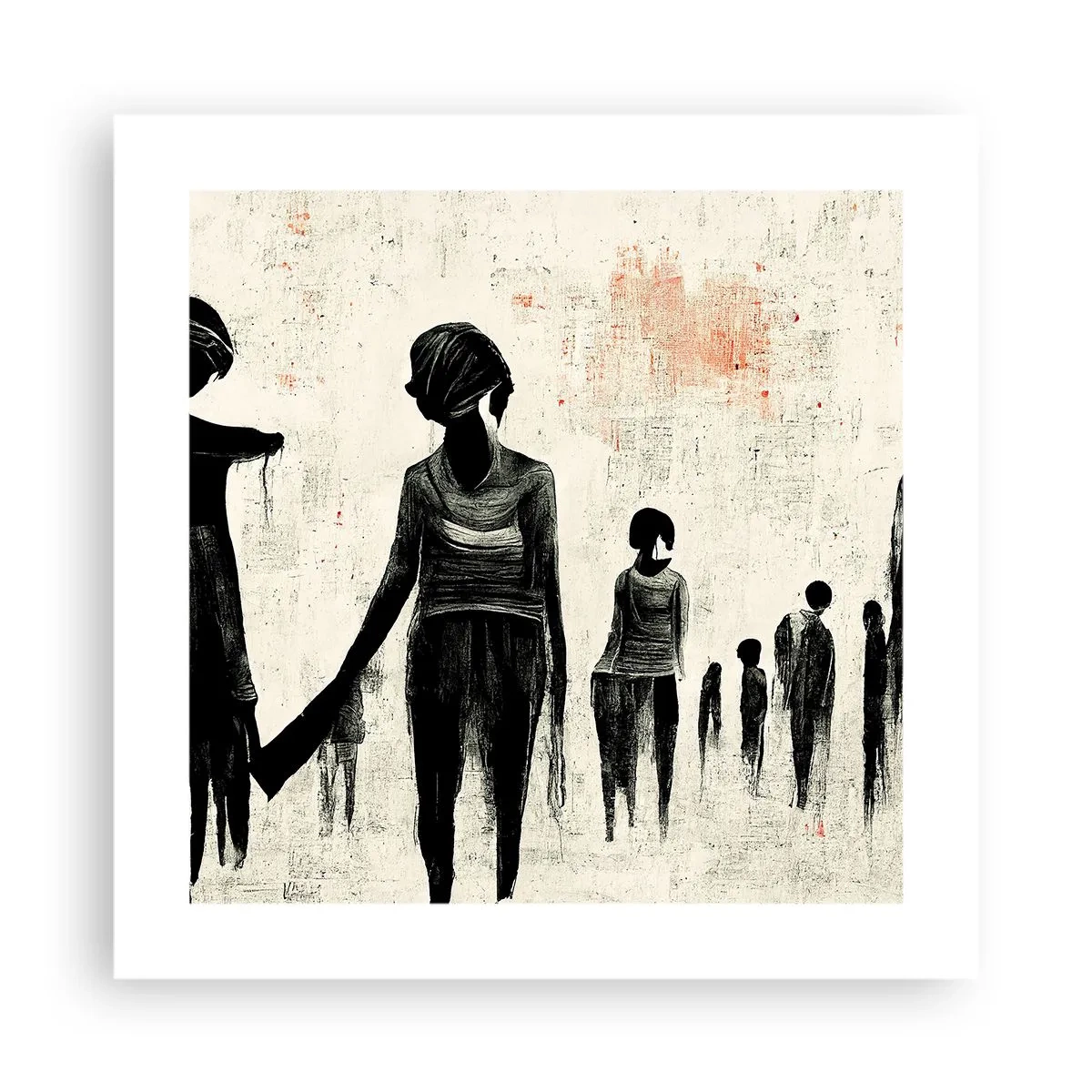 Affiche - Poster - Contre la solitude - 40x40 cm
