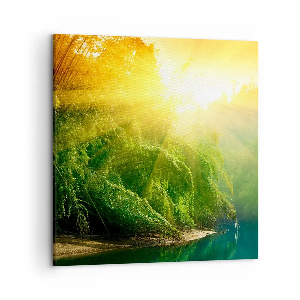 Impression sur toile - Image sur toile - Se noyer au soleil et à l'ombre - 50x50 cm