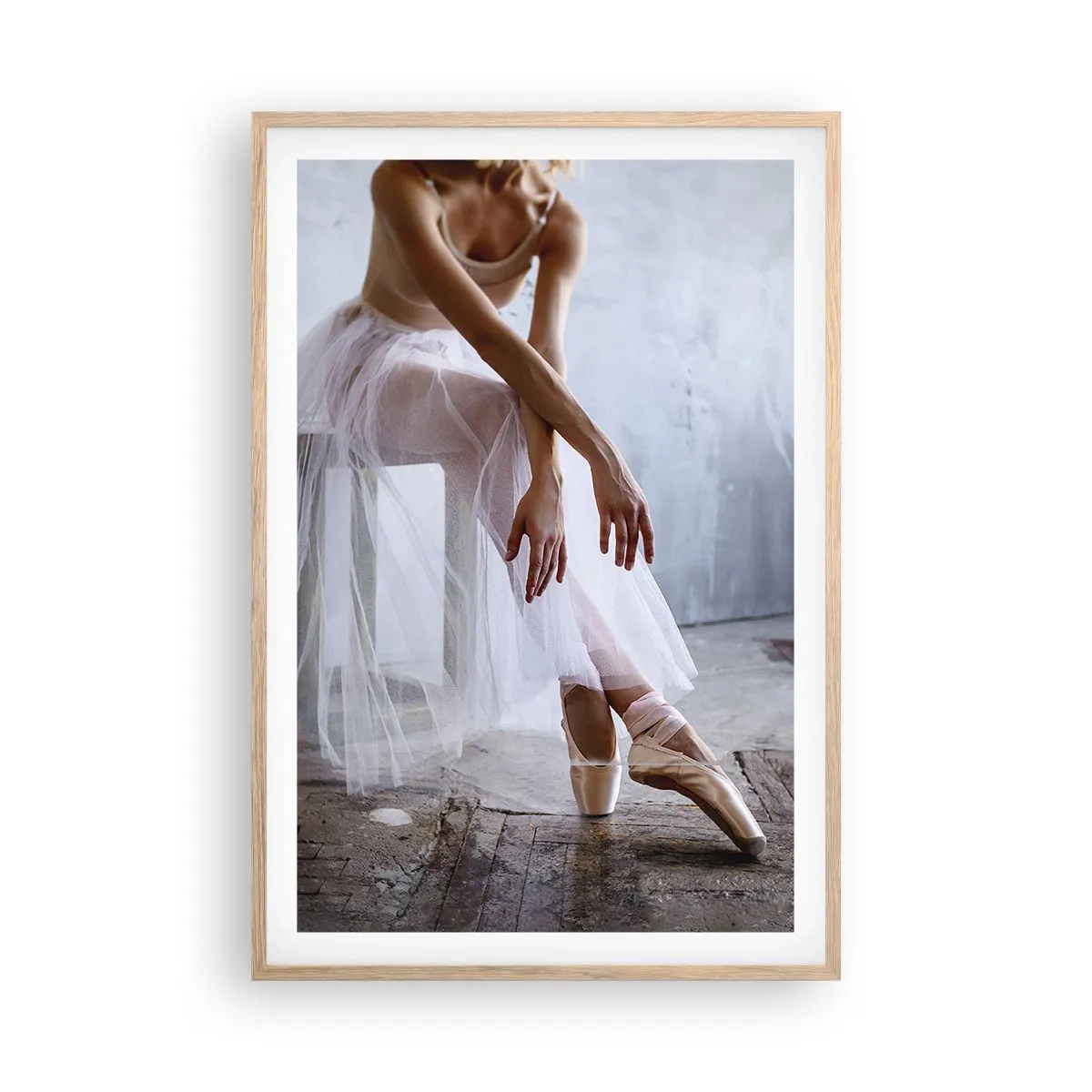 Affiche dans un chêne clair - Poster - Avant que les lumières de la rampe ne clignotent - 61x91 cm