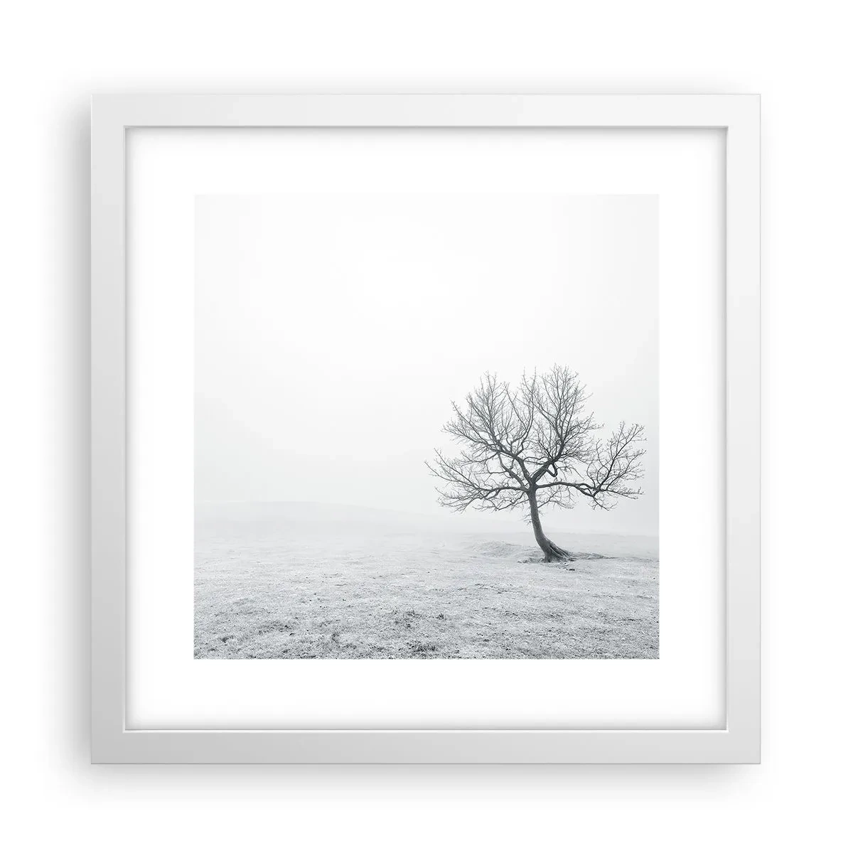 Affiche dans un cadre blanc - Poster - Contre le néant - 30x30 cm