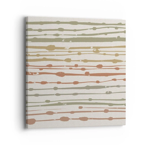 Impression sur toile - Image sur toile - Notation musicale des couleurs - 40x40 cm