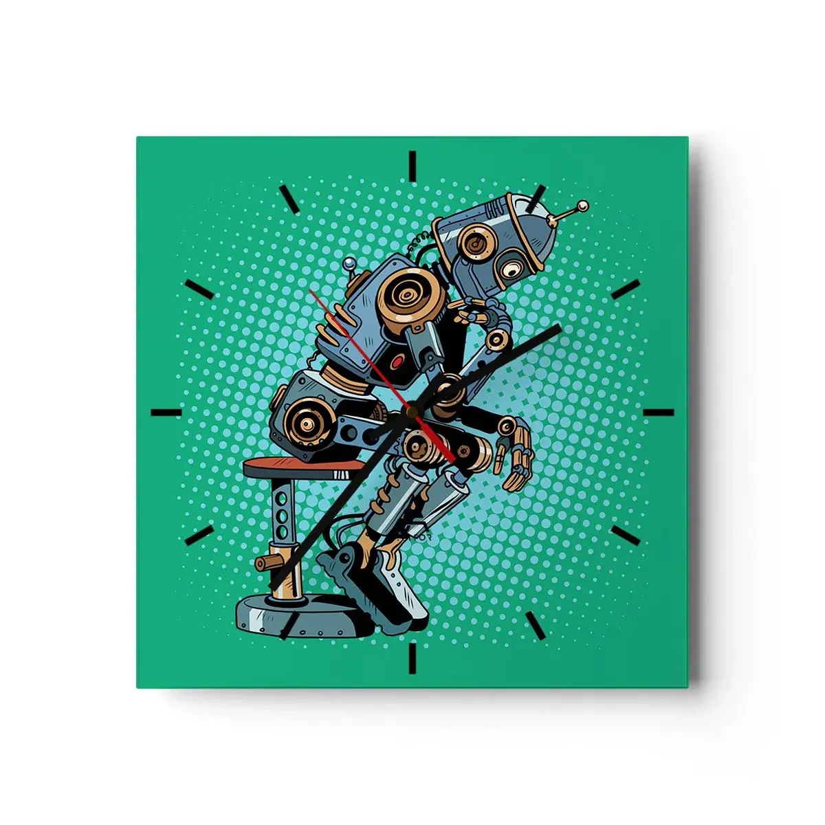 Horloge murale - Pendule murale - Au-dessus de l'essence de l'être - 40x40 cm