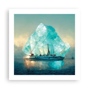 Affiche - Poster - Diamant arctique - 50x50 cm
