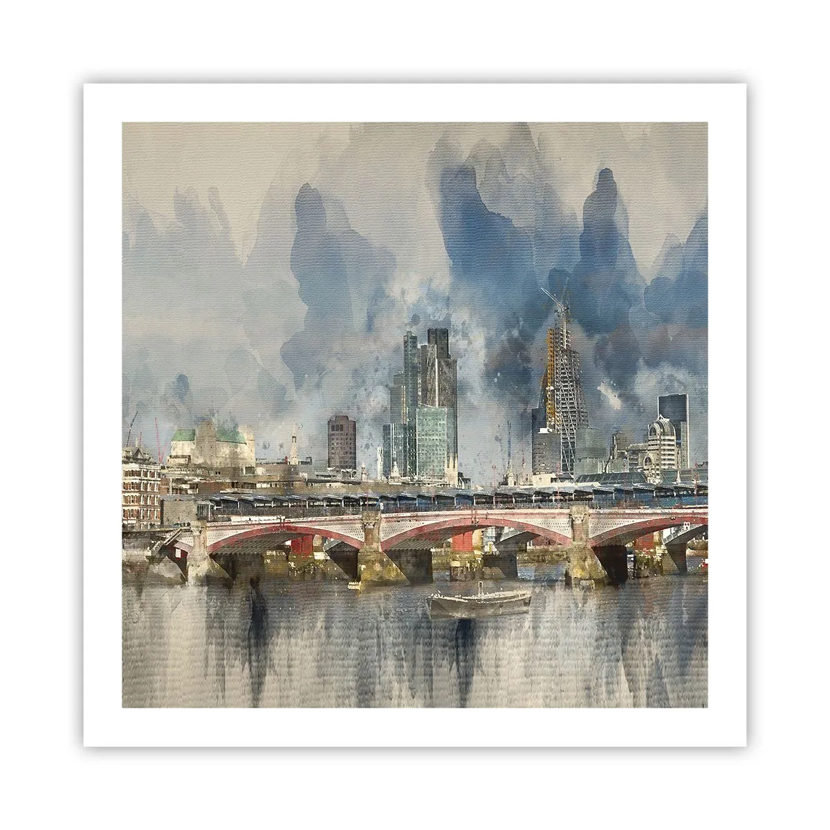 Affiche - Poster - Londres dans toute sa splendeur - 60x60 cm