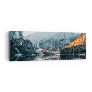 Impression sur toile - Image sur toile - Reflet de paysage - 90x30 cm