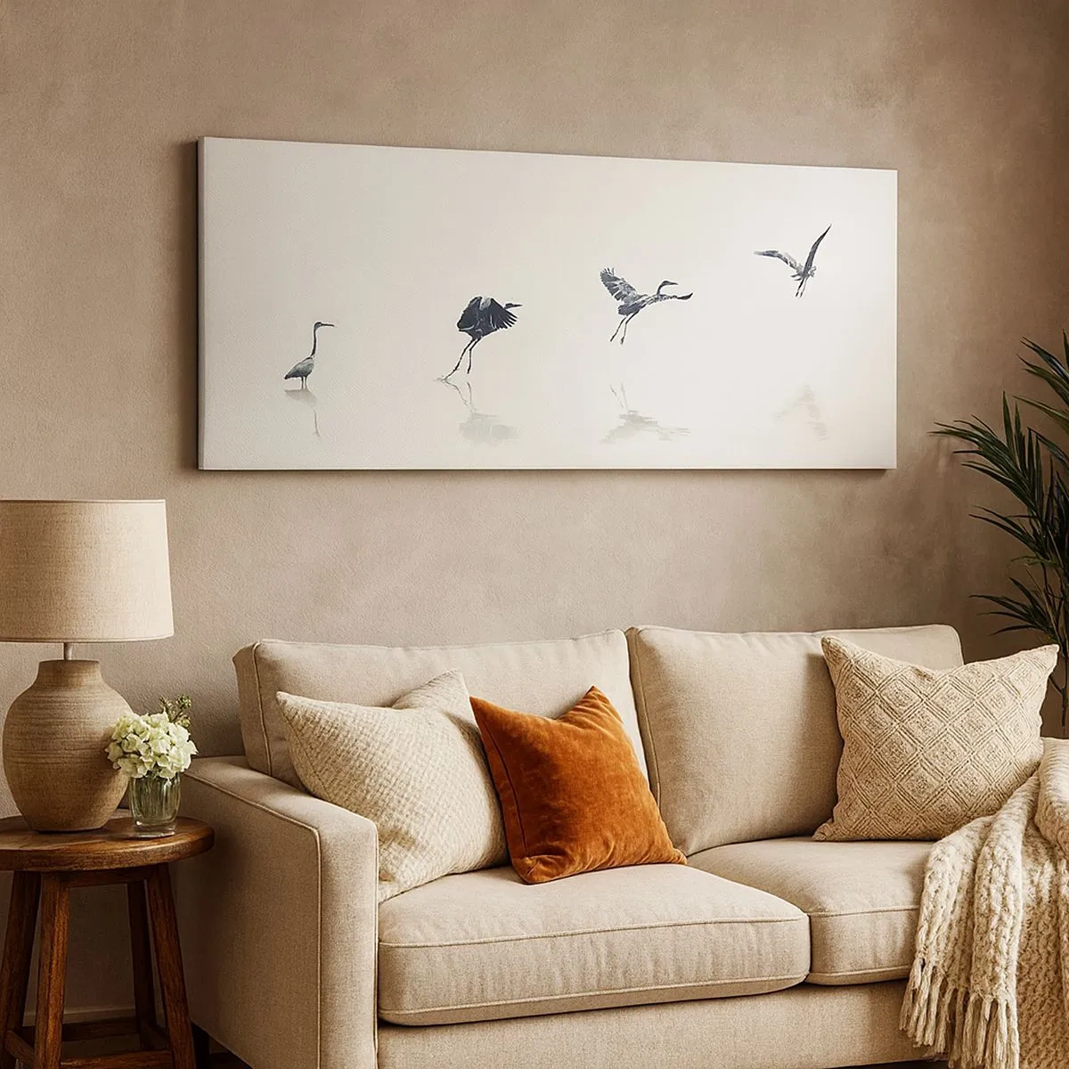 Impression sur toile - Image sur toile - Quatre étapes simples - 100x40 cm