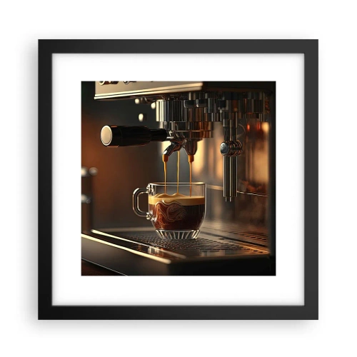 Affiche dans un cadre noir - Poster - Un mélange sensuel - 30x30 cm