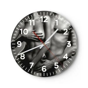 Horloge murale - Pendule murale - Adam et Eve - 30x30 cm