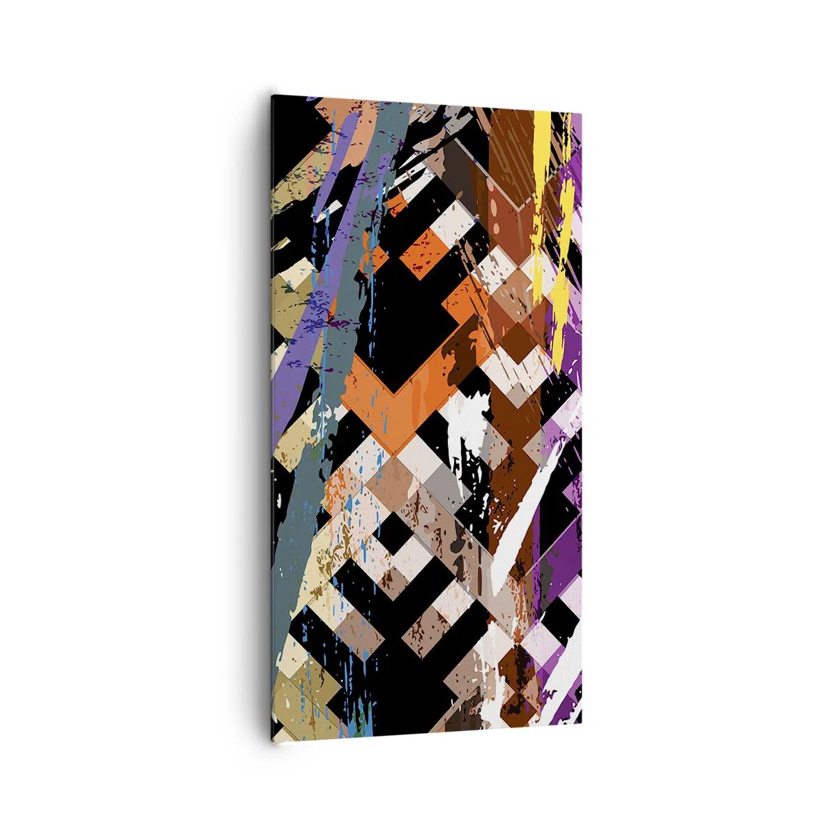 Impression sur toile - Image sur toile - Se mettre au carré - 65x120 cm