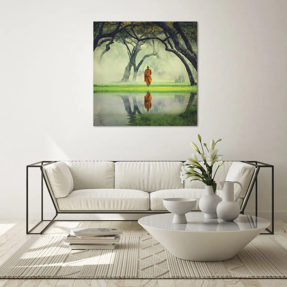 Impression sur verre - Image sur verre - En route vers l'illumination - 60x60 cm