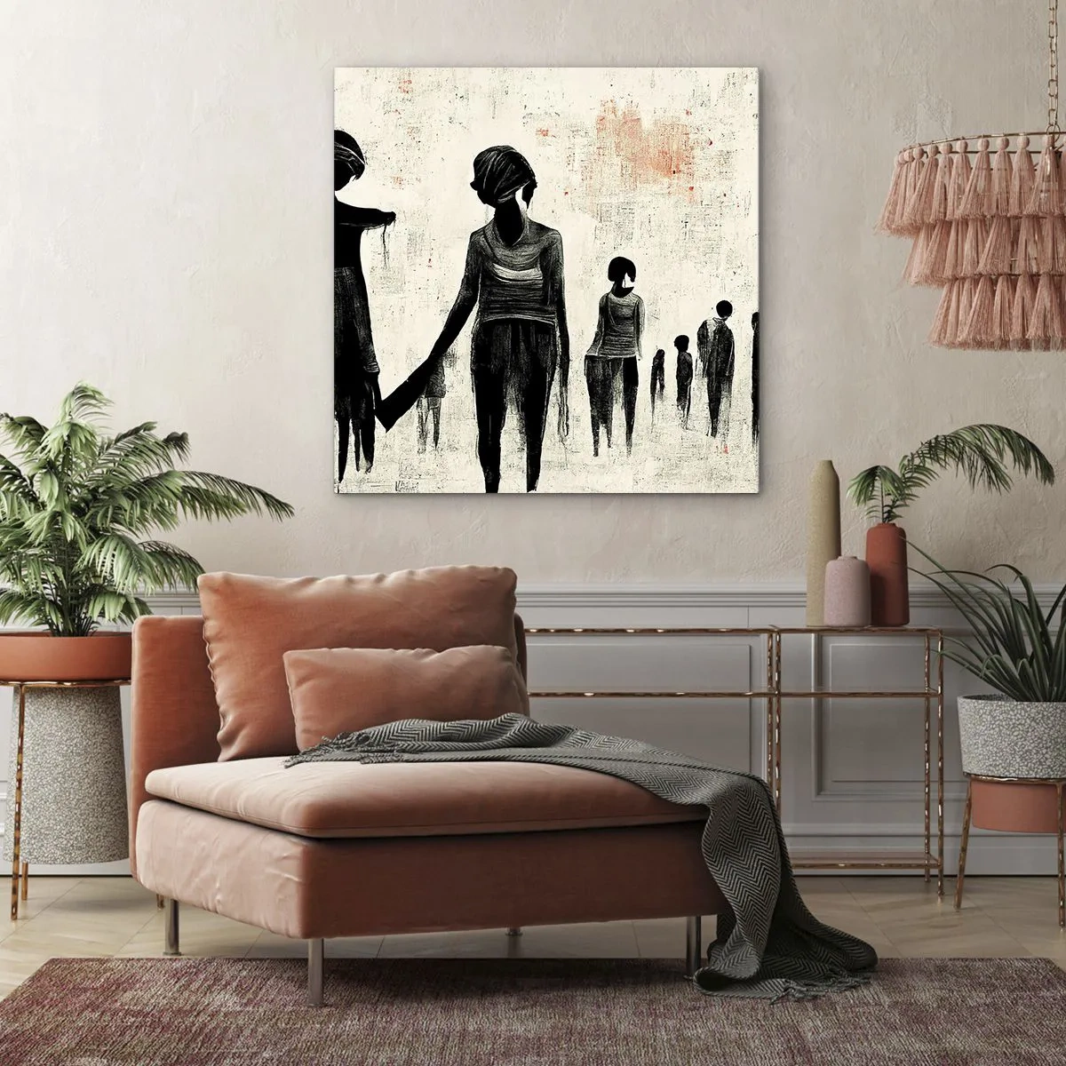Impression sur toile - Image sur toile - Contre la solitude - 70x70 cm