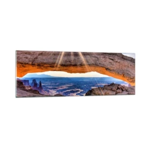 Impression sur verre - Image sur verre - Par la porte rocheuse - 90x30 cm