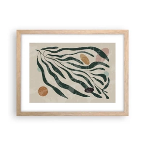 Affiche dans un chêne clair - Poster - Parmi la verdure - 40x30 cm