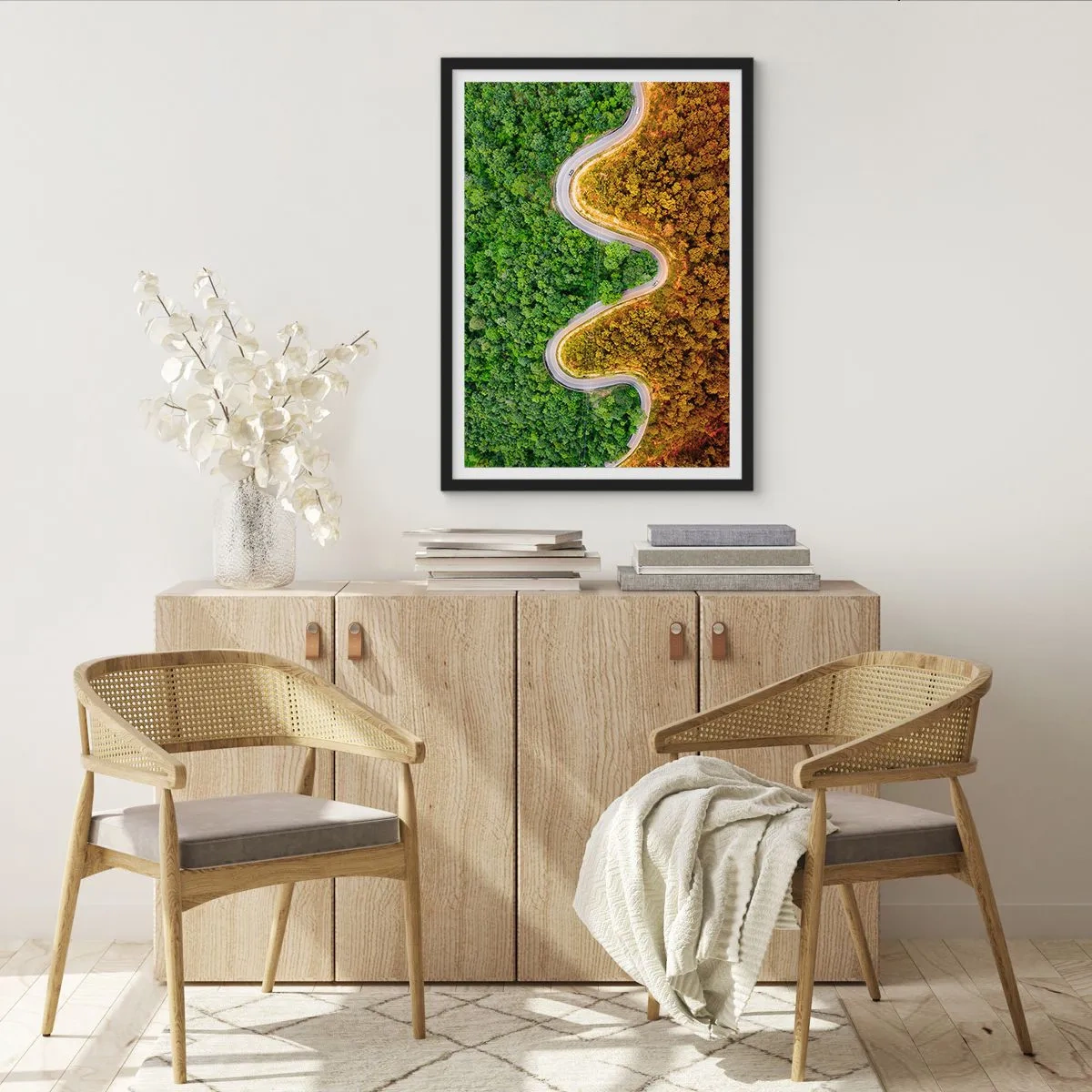 Affiche dans un cadre noir - Poster - Frontieres et differences - 30x40 cm