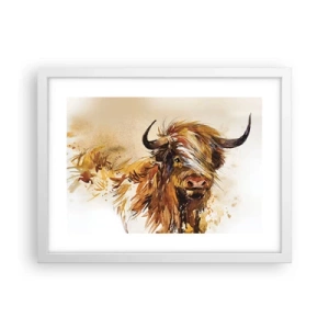 Affiche dans un cadre blanc - Poster - Fierté du chasseur - 40x30 cm