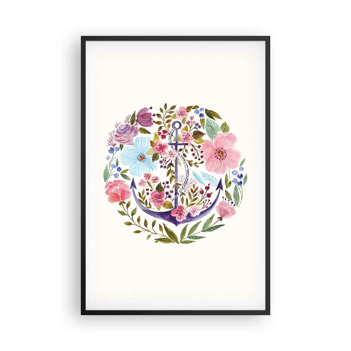 Affiche dans un cadre noir - Poster - Le beau rêve du marin - 61x91 cm