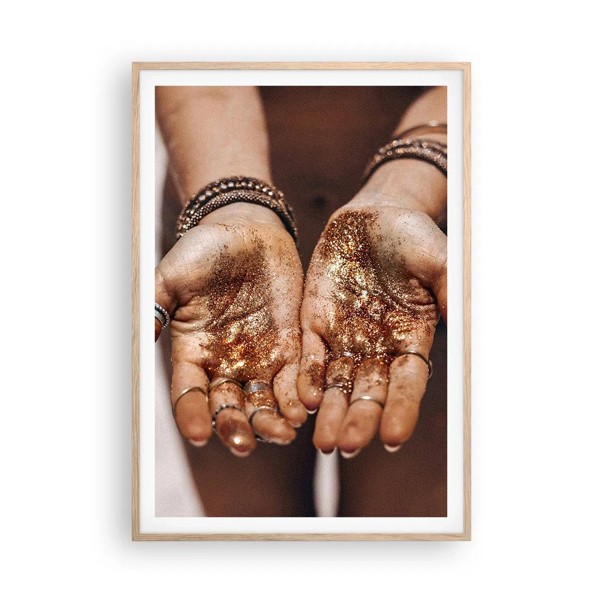 Affiche dans un chêne clair - Poster - Un don pour vous - 70x100 cm