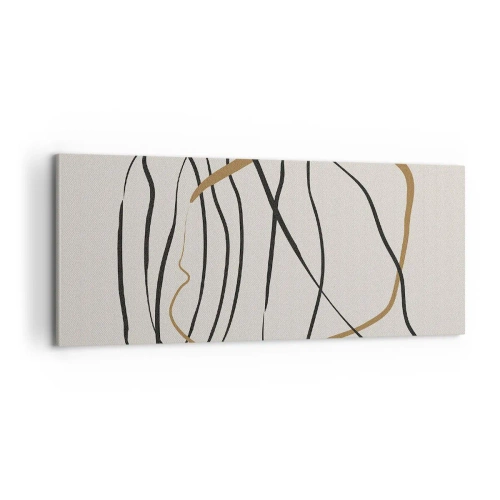 Impression sur toile - Image sur toile - Composition – danse en boucle - 100x40 cm