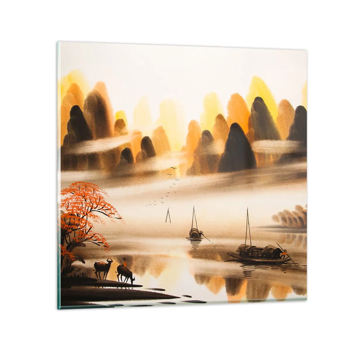 Impression sur verre - Image sur verre - Plus loin que l'Extrême-Orient - 70x70 cm