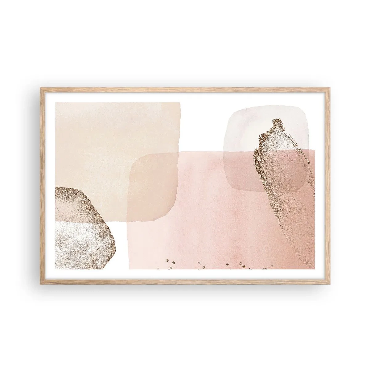 Affiche dans un chêne clair - Poster - Regard à travers la couleur - 91x61 cm