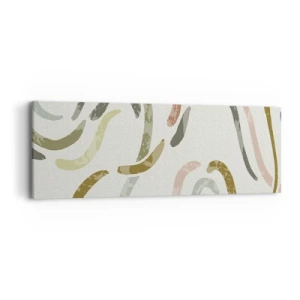 Impression sur toile - Image sur toile - Une joyeuse danse de l'abstraction - 90x30 cm