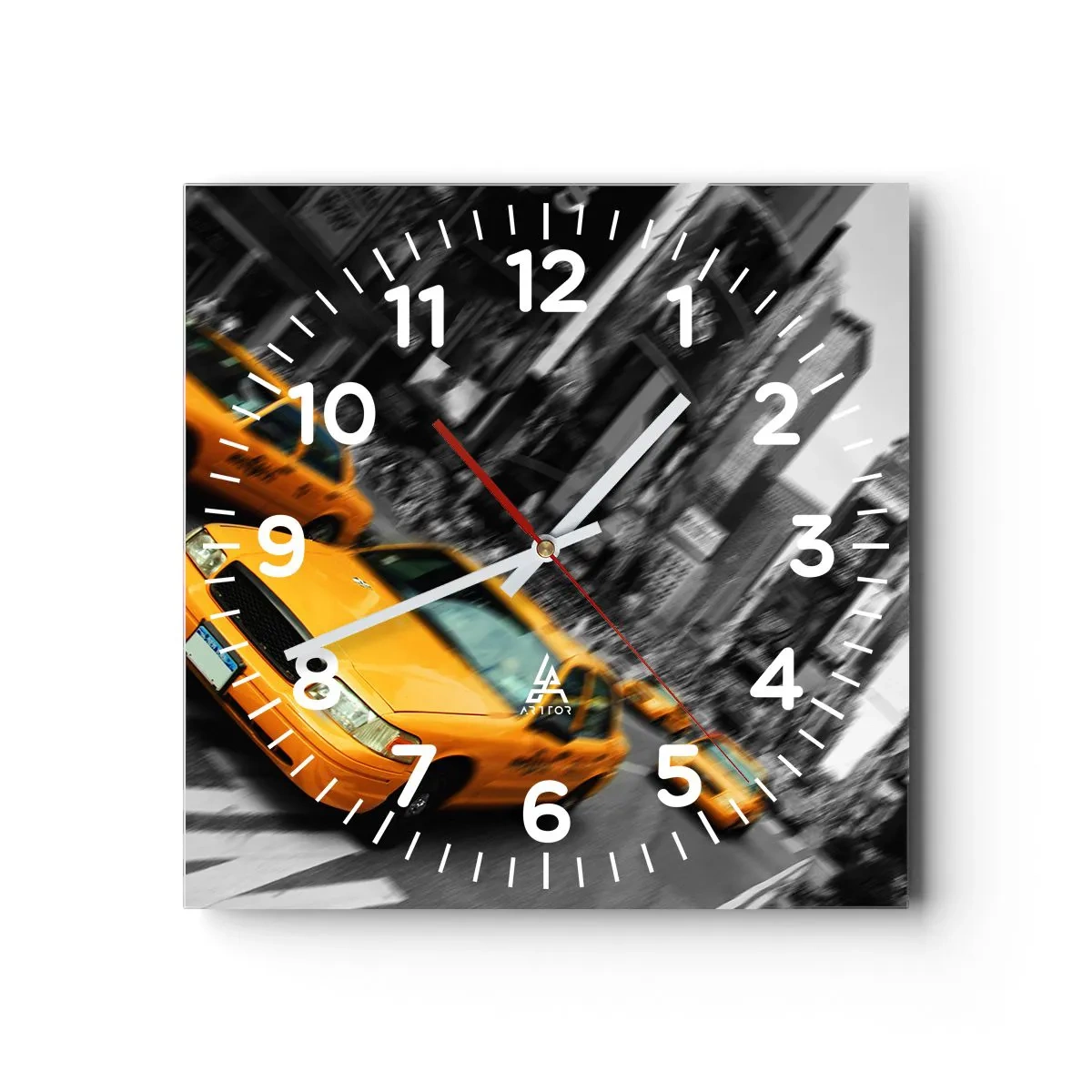 Horloge murale - Pendule murale - Gouttes de soleil New-Yorkaise - 30x30 cm