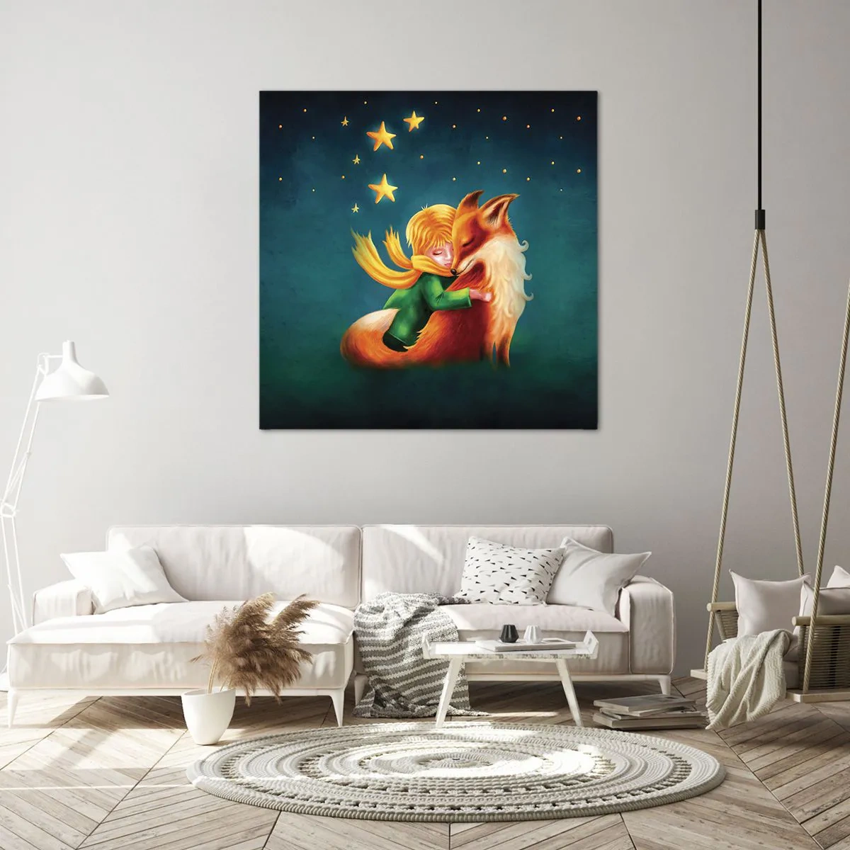 Impression sur toile - Image sur toile - Petit Prince - 60x60 cm