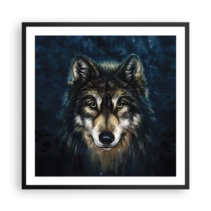 Affiche dans un cadre noir - Poster - Alpha? Et oméga - 60x60 cm