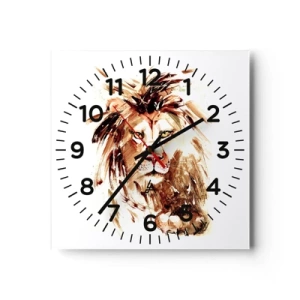 Horloge murale - Pendule murale - Force et dignité - 30x30 cm