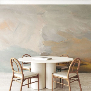 Papier Peint Photo Premium Canvas - Abstraction – le pays de la douceur - Morceau, Brillant, Minimaliste - 200x140 cm