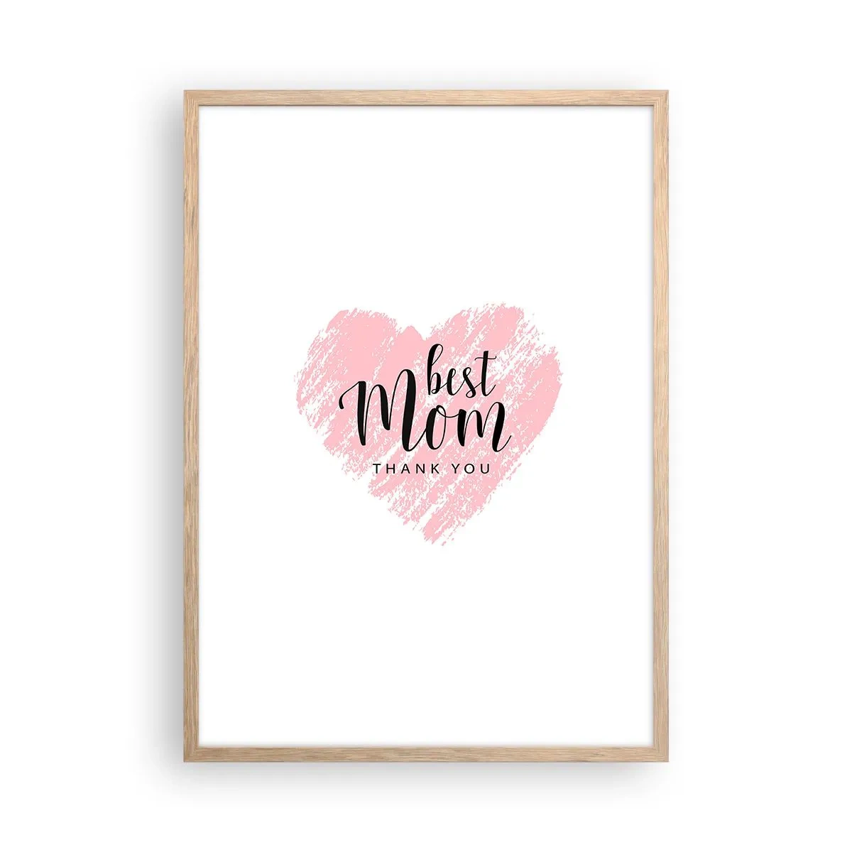 Affiche dans un chêne clair - Poster - Toujours au bon moment - 50x70 cm