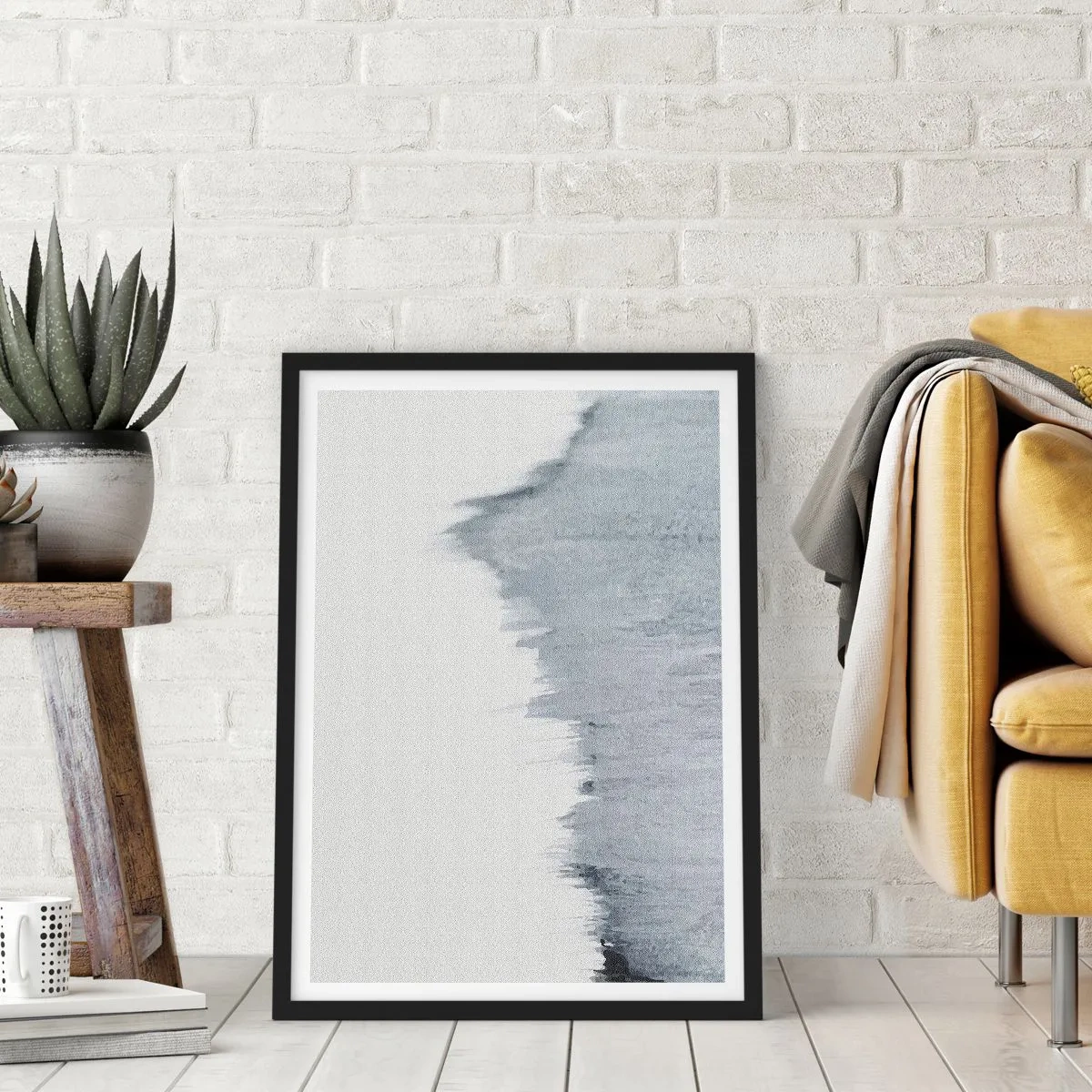 Affiche dans un cadre noir - Poster - Une esquisse mystérieuse - 40x50 cm