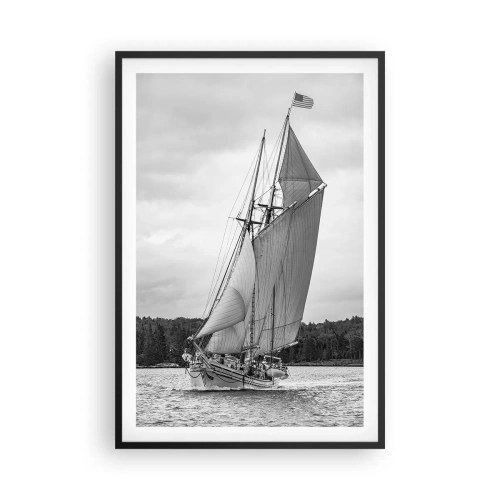 Affiche dans un cadre noir - Poster - Frères du vent - 61x91 cm