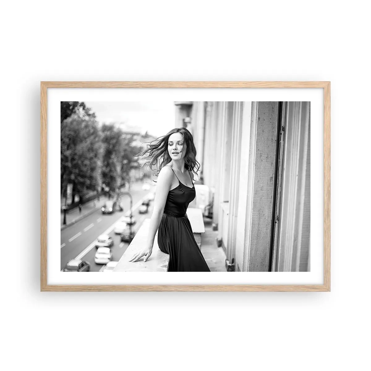 Affiche dans un chêne clair - Poster - Certainement un Parisien - 70x50 cm