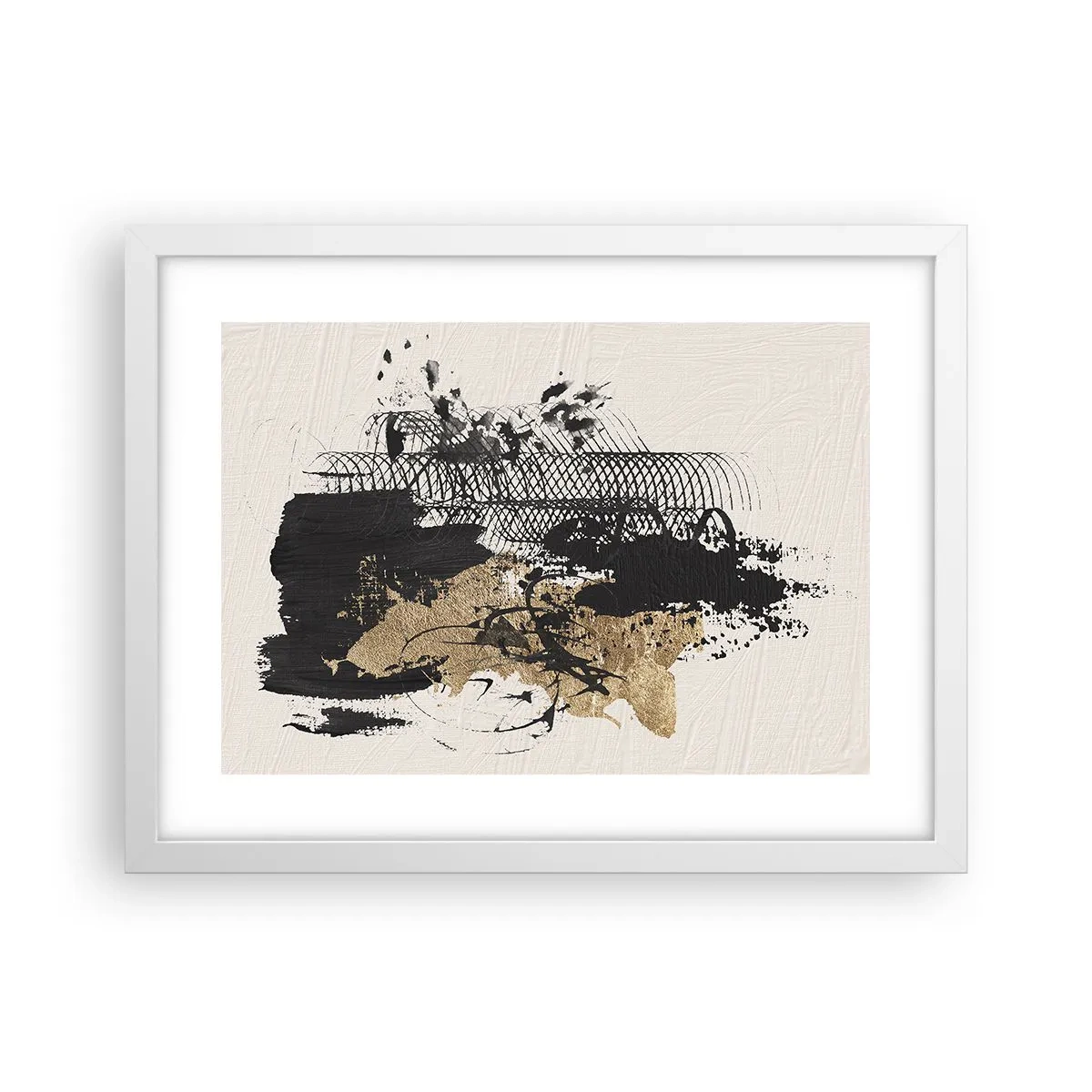 Affiche dans un cadre blanc - Poster - Composer avec passion - 40x30 cm