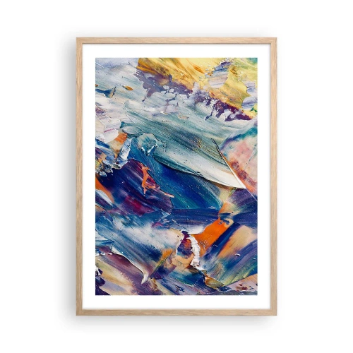 Affiche dans un chêne clair - Poster - Confusion des couleurs - 50x70 cm