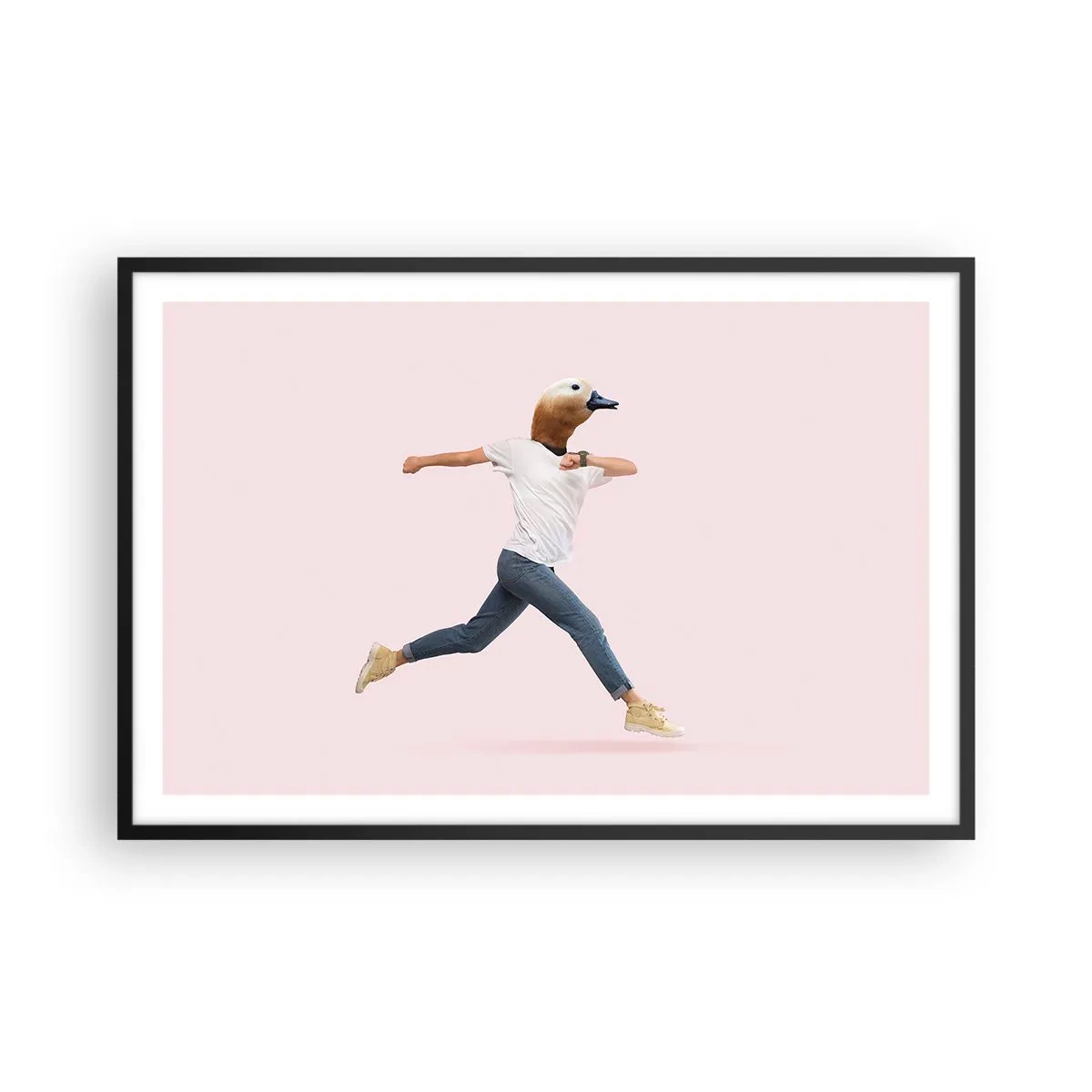 Affiche dans un cadre noir - Poster - Une pincée d'absurdité - 91x61 cm