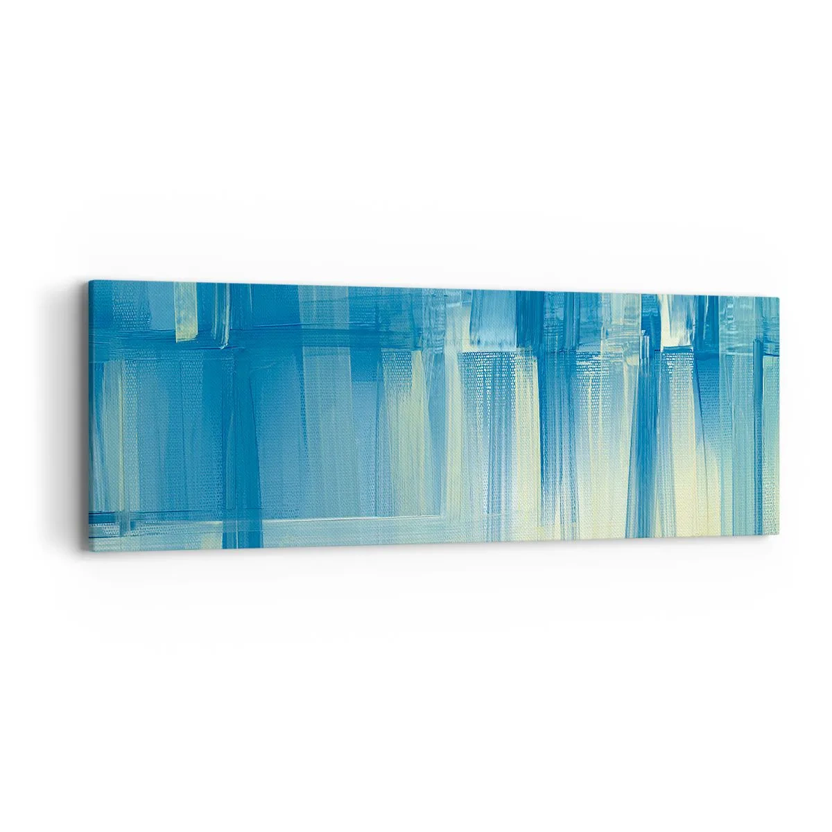 Impression sur toile - Image sur toile - Composition en turquoise - 90x30 cm
