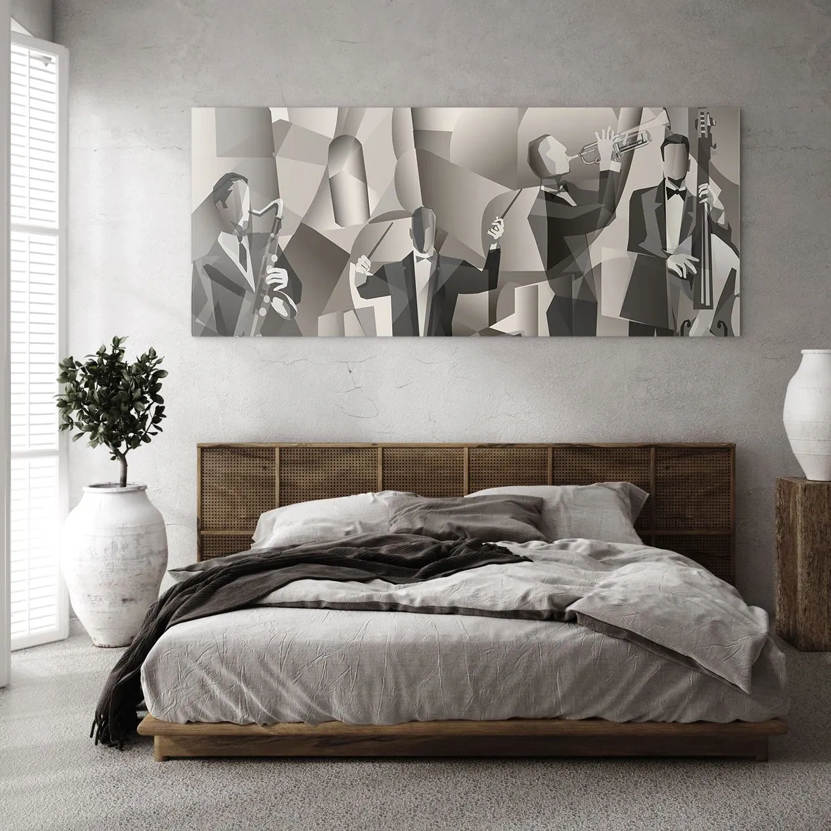 Impression sur verre - Image sur verre - Dans l'espace des sons - 100x40 cm