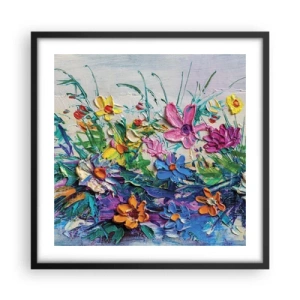 Affiche dans un cadre noir - Poster - Absolument pas une nature morte - 50x50 cm