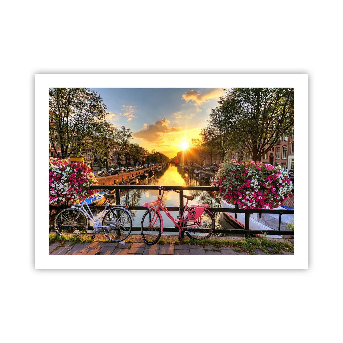 Affiche - Poster - Matin de printemps à Amsterdam - 70x50 cm