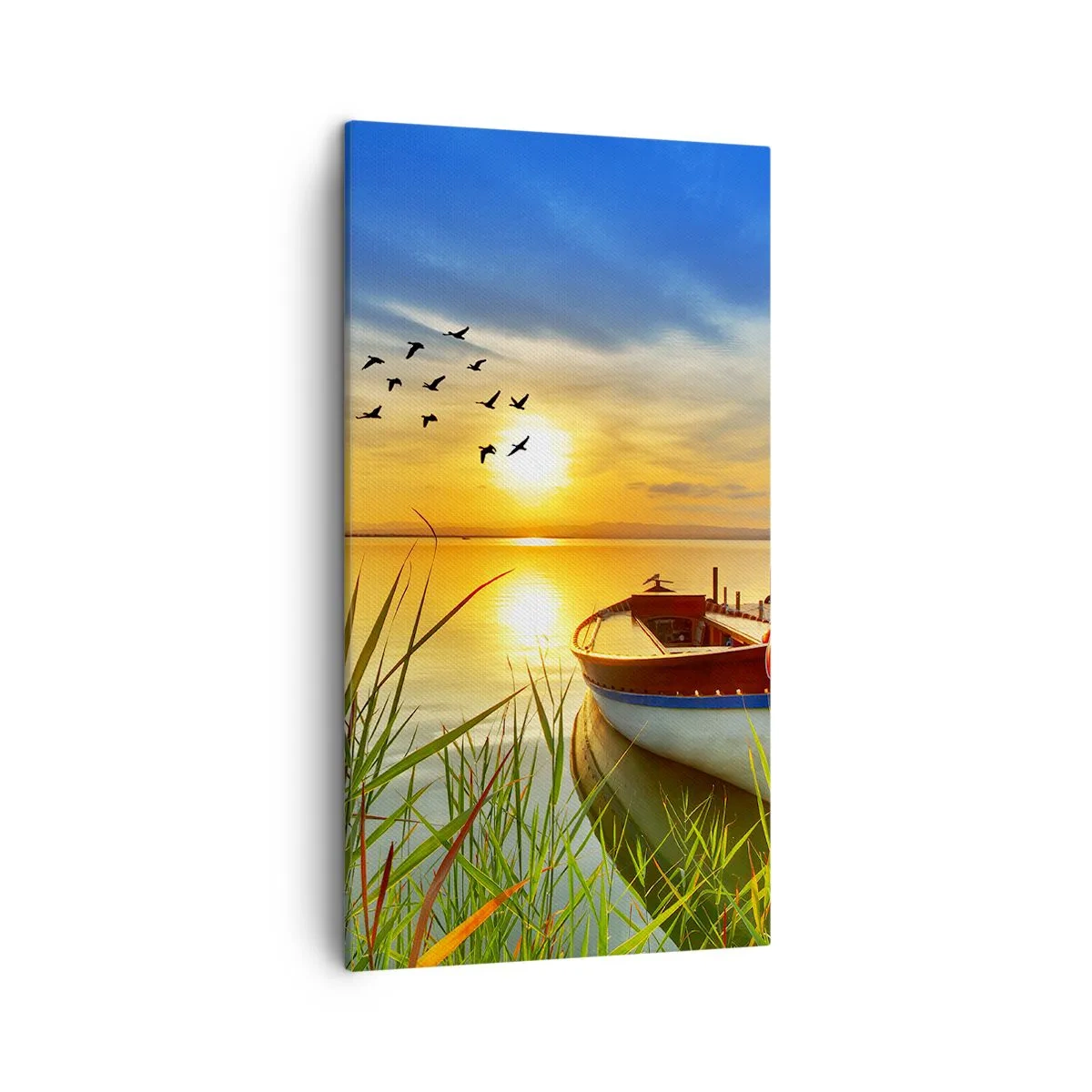 Impression sur toile - Image sur toile - Les cormorans s'envolent déjà - 45x80 cm