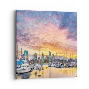 Impression sur toile - Image sur toile - La cité aux mille marins - 40x40 cm