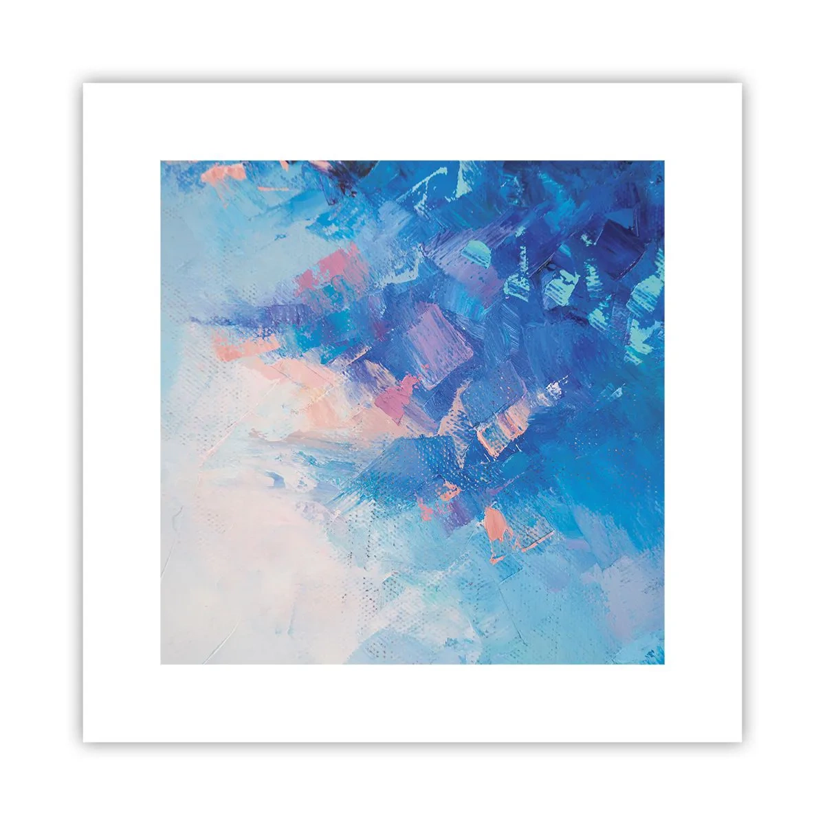 Affiche - Poster - Abstraction hivernale - 30x30 cm