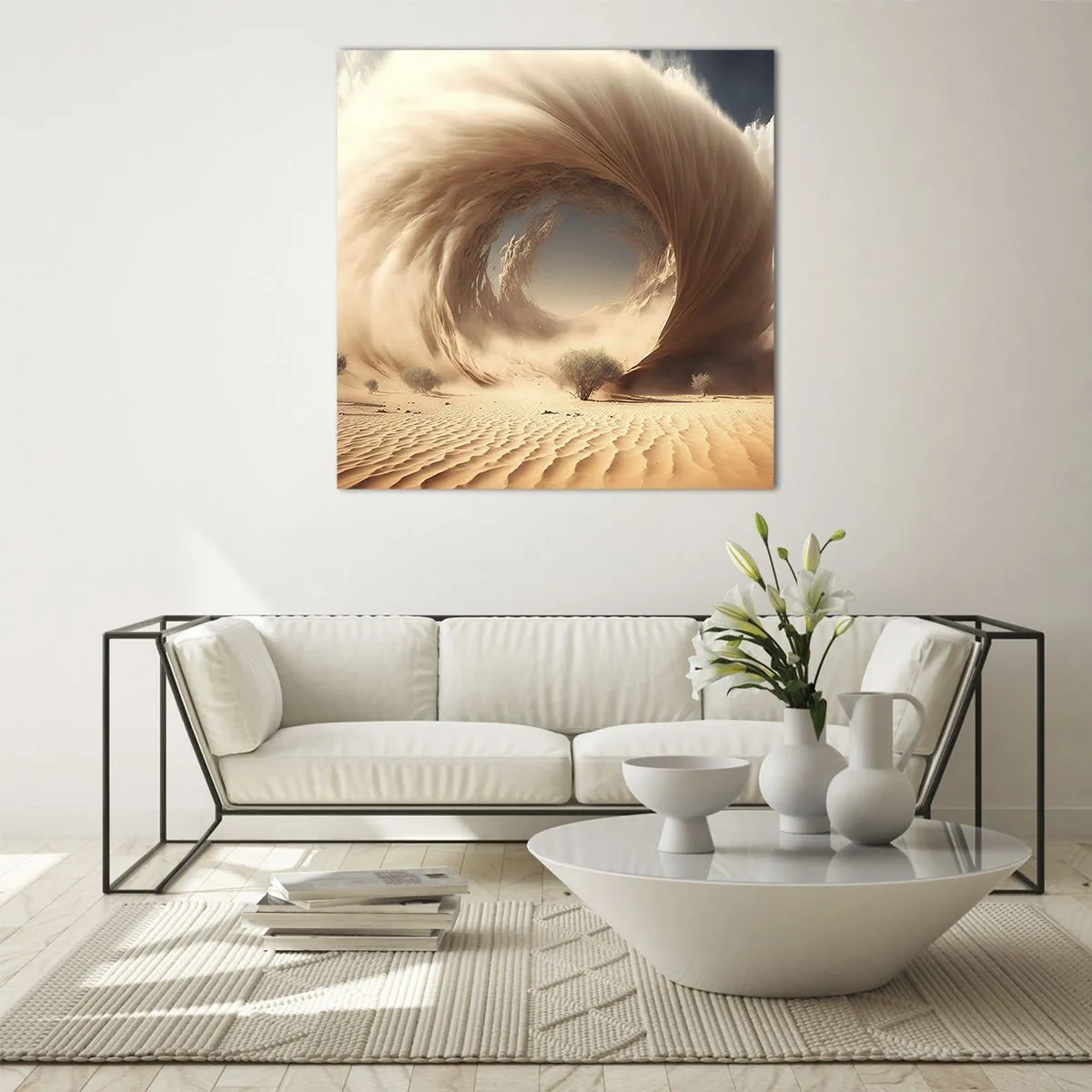 Impression sur verre - Image sur verre - Portail ouvert - 70x70 cm